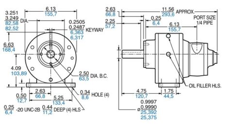 Product Dimensions (inches, mm)