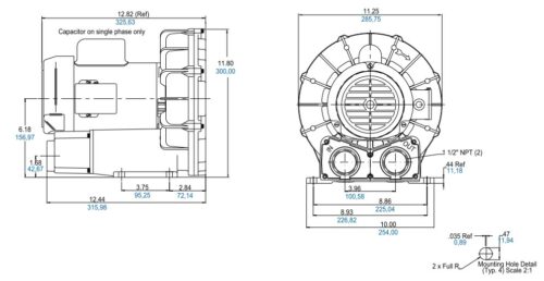 Product Dimensions (inches, mm)